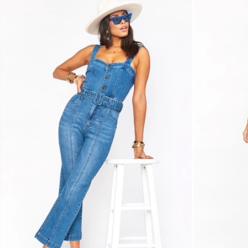 Show Me Your Mumu Denim Jumpsuit